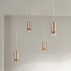 Moderne lysekrone i pulverlakeret aluminium og justerbart kabel - Buxus Viadurini