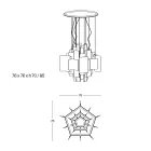 Velis - Elegant designet moderne lysekrone i smeltet glas, fremstillet i Italien Viadurini