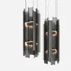 Velis - Elegant designet moderne lysekrone i smeltet glas, fremstillet i Italien Viadurini