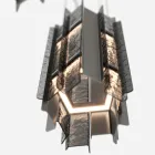Velis - Elegant designet moderne lysekrone i smeltet glas, fremstillet i Italien Viadurini