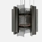 Velis - Elegant designet moderne lysekrone i smeltet glas, fremstillet i Italien Viadurini