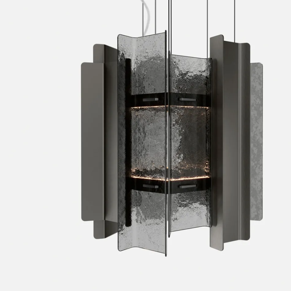 Velis - Elegant designet moderne lysekrone i smeltet glas, fremstillet i Italien Viadurini
