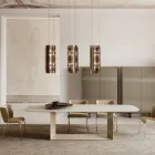 Velis - Elegant designet moderne lysekrone i smeltet glas, fremstillet i Italien Viadurini