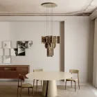 Velis - Elegant designet moderne lysekrone i smeltet glas, fremstillet i Italien Viadurini