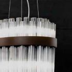 Moderne italiensk håndlavet luksus lysekrone i blæst glas - Maesta Viadurini