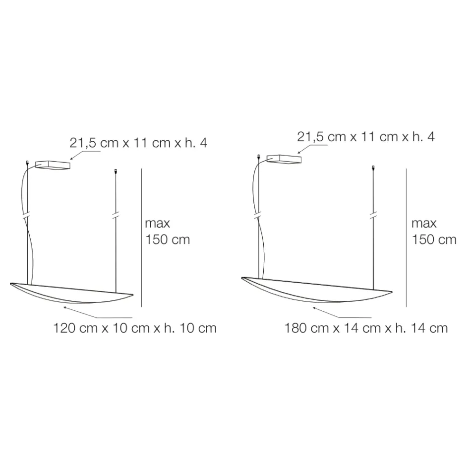 Lysekrone lavet af genanvendeligt aluminium i forskellige farver - Mila Viadurini