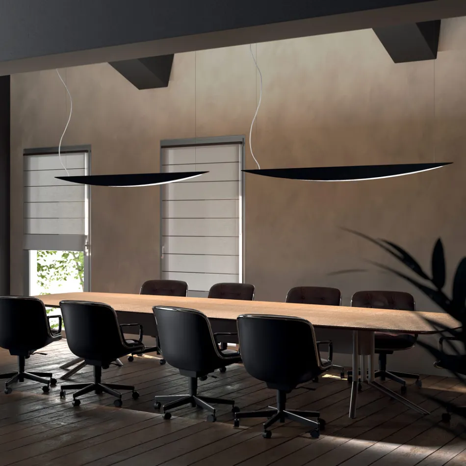 Lysekrone lavet af genanvendeligt aluminium i forskellige farver - Mila Viadurini