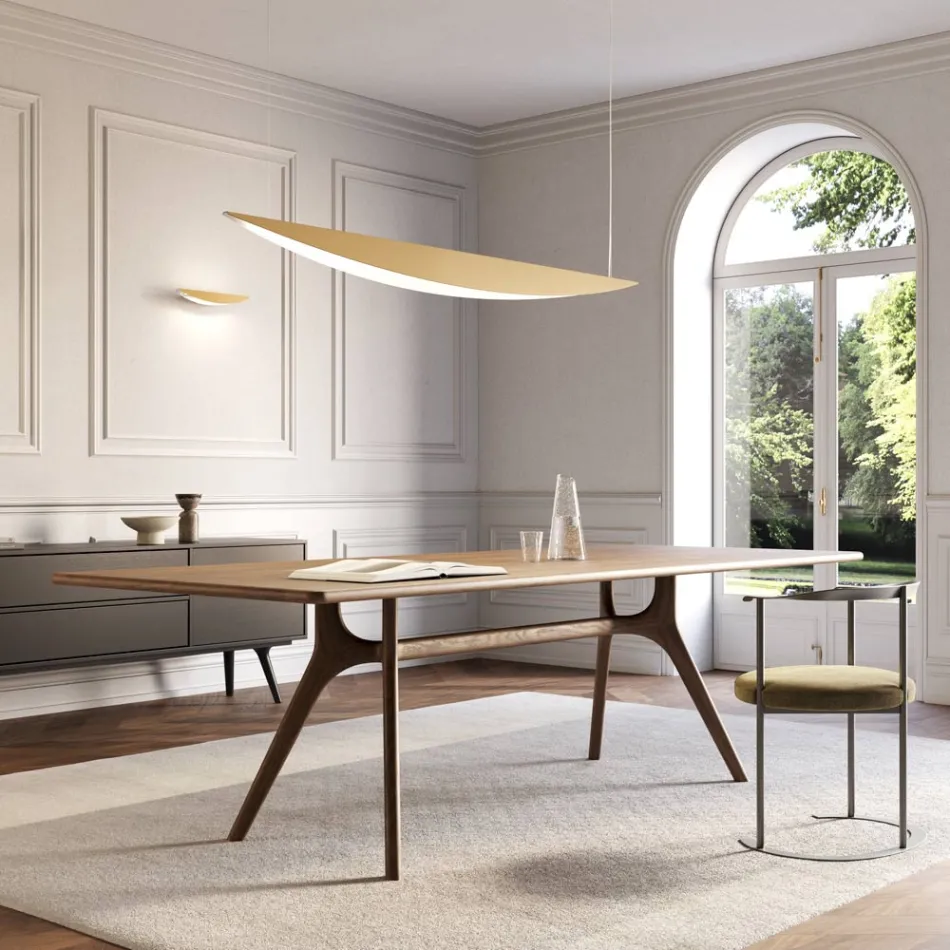 Lysekrone lavet af genanvendeligt aluminium i forskellige farver - Mila Viadurini