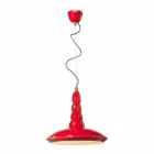 retro lysekrone udformet keramisk suspension Ferroluce Viadurini