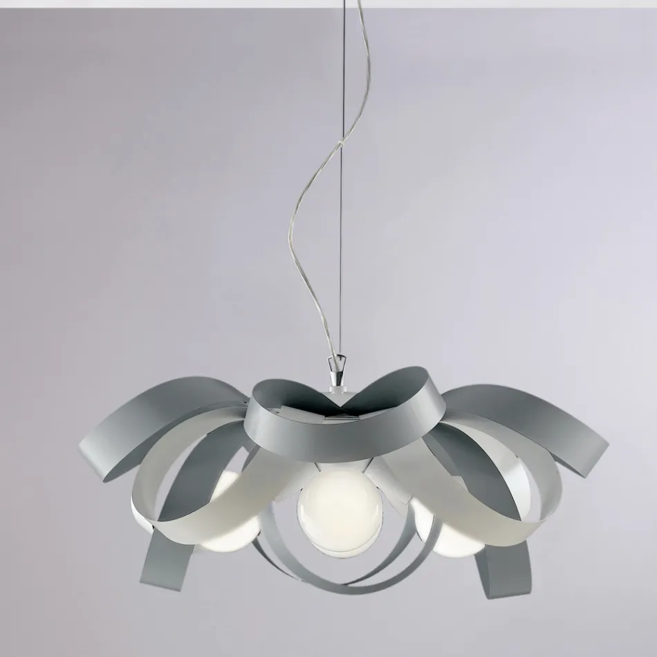 Shabby chic hvid metallysekrone til smagfuld indretning – Sea Viadurini