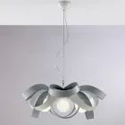 Shabby chic hvid metallysekrone til smagfuld indretning – Sea Viadurini