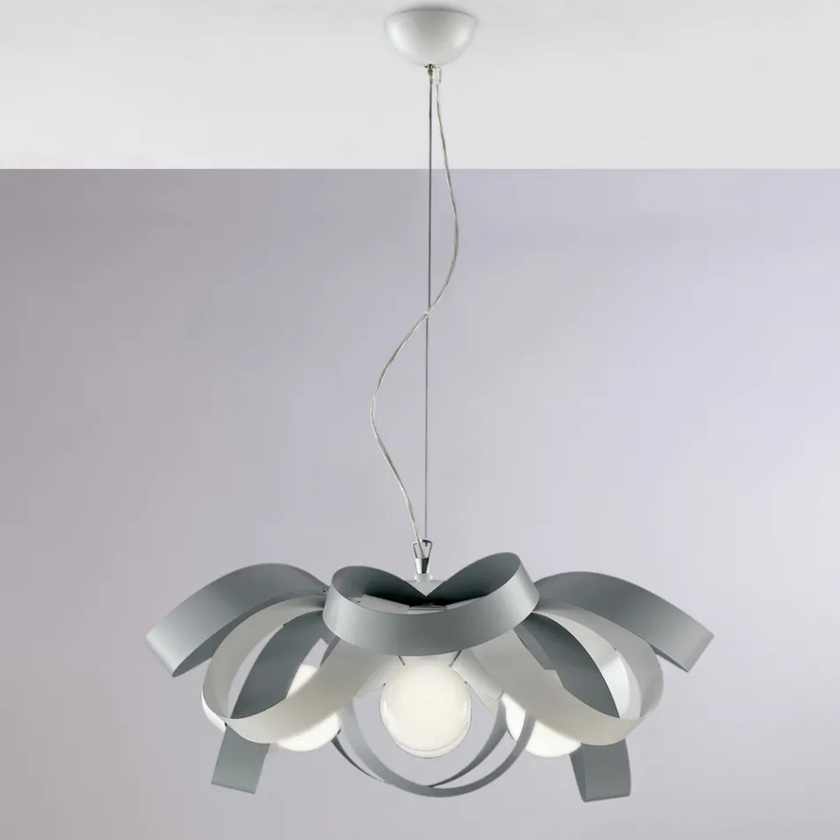 Shabby chic hvid metallysekrone til smagfuld indretning – Sea Viadurini