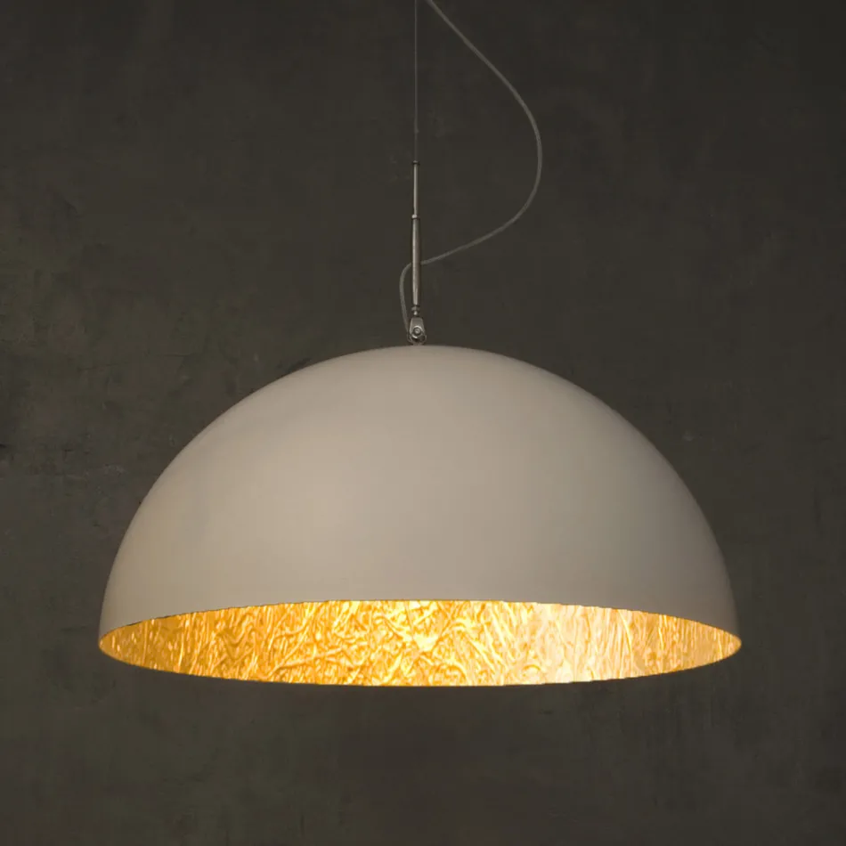 Ophængt lysekrone i Laprene og Nebulite - Mezza Luna af In-es.artdesign Viadurini