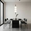 Lumira - Vertikal lysekrone med tre lyskilder i indkapslet glas, fremstillet i Italien