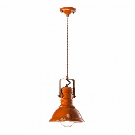 Chandelier design vintage håndlavet keramik Cameron Ferroluce Viadurini