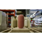 Vintage grøn eller gul keramisk lysekrone lavet i Italien - Ferroluce Lariat Viadurini