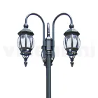 Lygtepæl 3 Lights Vintage Style i antracit aluminium Fremstillet i Italien - Empire Viadurini