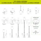 110 cm høj gadelampe i akryl og antracit aluminium Made in Italy - Trovaantracite Viadurini