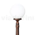 145 cm høj gadelampe i sort akryl og aluminium lavet i Italien - Trovanero Viadurini