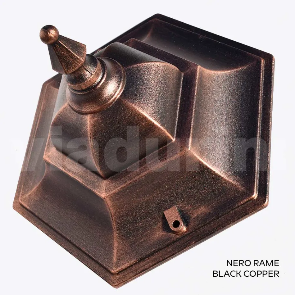 154 cm høj havelampe i glas og 5 aluminiumsfinisher - Pinako Viadurini