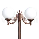 200 cm høj gadelampe i sort akryl og aluminium lavet i Italien - Trovanero Viadurini