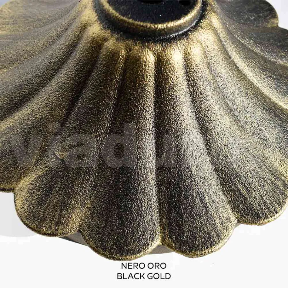 47 cm høj gadelampe i sort akryl og aluminium lavet i Italien - Trovanero Viadurini