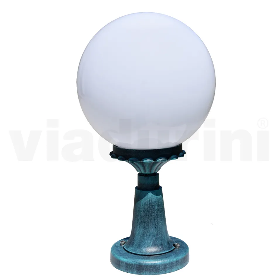 47 cm høj gadelampe i sort akryl og aluminium lavet i Italien - Trovanero Viadurini