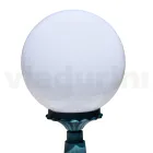 47 cm høj gadelampe i sort akryl og aluminium lavet i Italien - Trovanero Viadurini