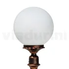 69 cm høj gadelampe i sort akryl og aluminium lavet i Italien - Trovanero Viadurini