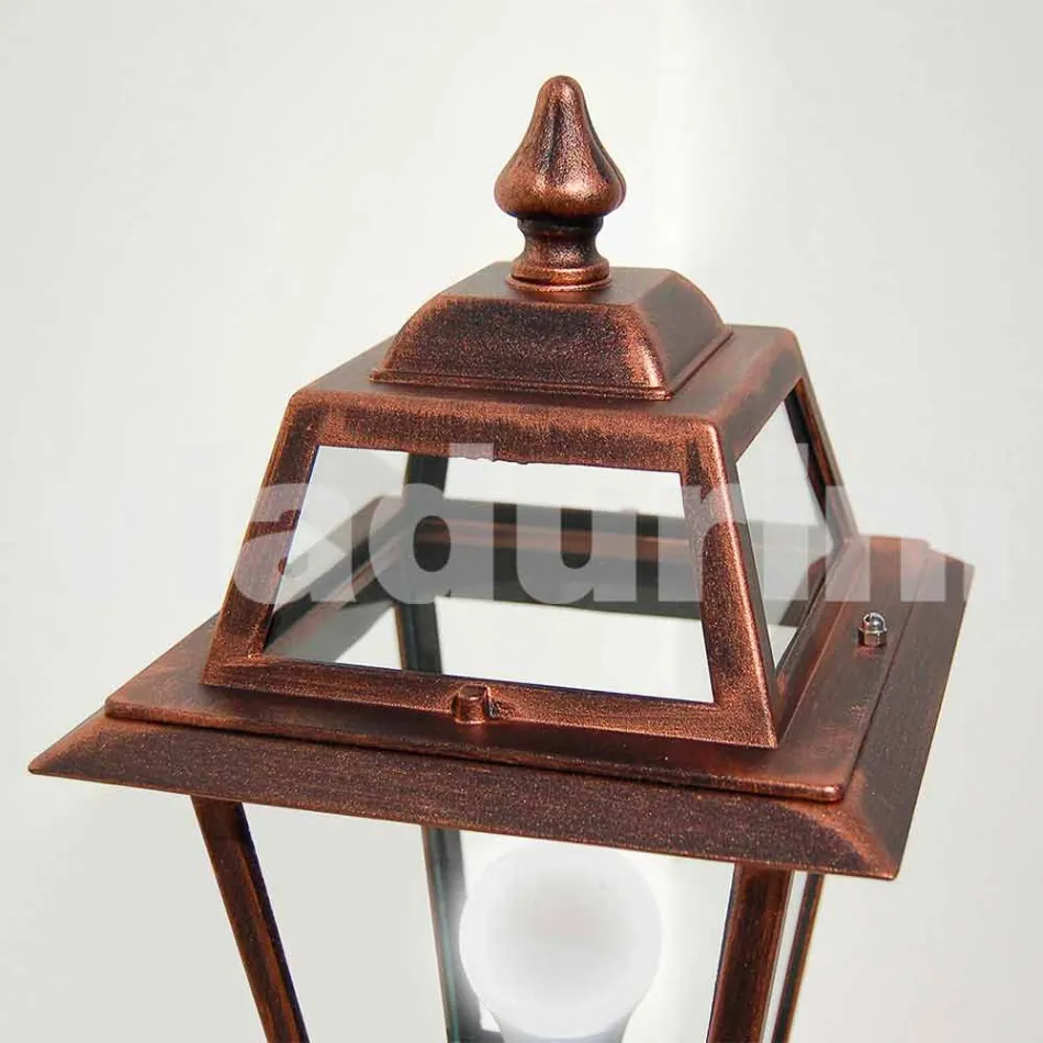 Lavt streetlight til udendørs i aluminium produceret i Italien, Kristel Viadurini