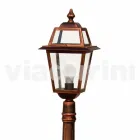 Lavt streetlight til udendørs i aluminium produceret i Italien, Kristel Viadurini