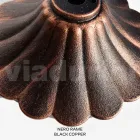 Udendørs lygtepæl 212 cm i sort akryl og aluminium Fremstillet i Italien - Trovanero Viadurini