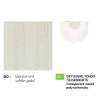 Udendørs lampe med tre lys i hvid aluminium lavet Italien, Anusca Viadurini