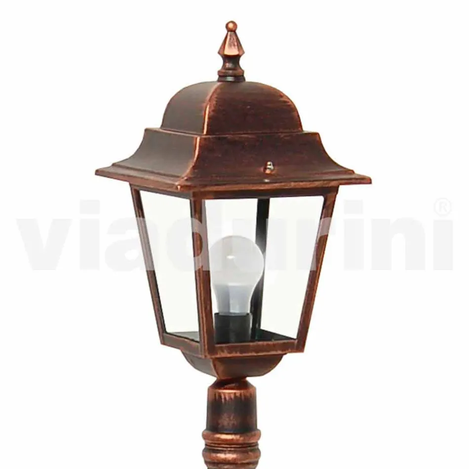 Lav aluminium udendørs lampe lavet i Italien, Aquilina Viadurini