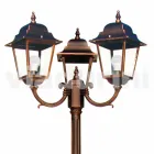 Klassisk tre-lys udendørs lampe lavet i Italien, Aquilina Viadurini