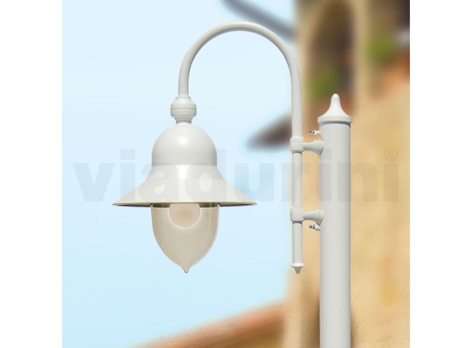 Vintage stil udendørs lampe i aluminium lavet i Italien - Cassandra Viadurini
