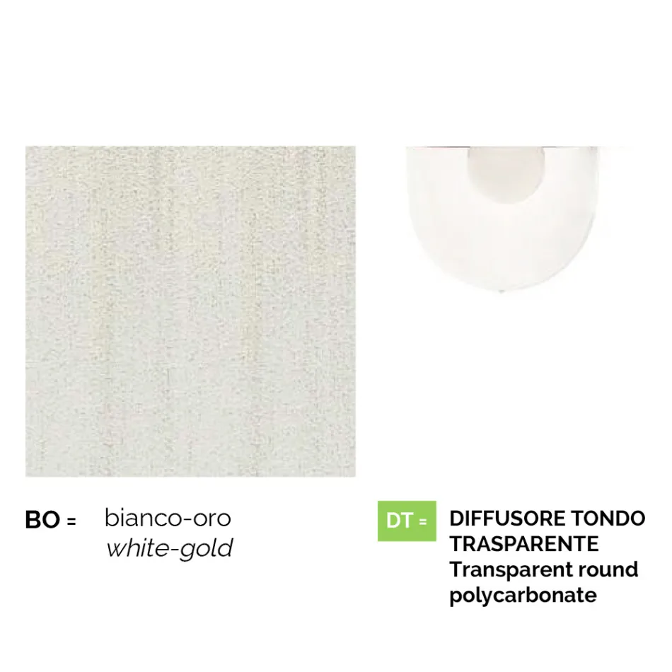 Hvid aluminium havelampe med 1 lys produceret i Italien, Anusca Viadurini