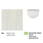 Hvid aluminium havelampe med 1 lys produceret i Italien, Anusca Viadurini