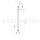 Have lampe i støbt aluminium lavet i Italien, Anusca Viadurini