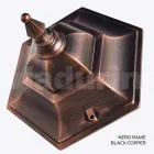 Havelampe i sandblæst glas og 5 aluminiumsfinisher - Pinako Viadurini