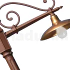 Vintage havelampe i aluminium og messing Fremstillet i Italien - Adela Viadurini