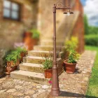 Vintage havelampe i aluminium og messing Fremstillet i Italien - Adela Viadurini