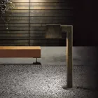 Udendørs lygtepæl i antikbrunt metal 2 højder - Saint Tropez af Il Fanale Viadurini