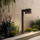 Udendørs lygtepæl i antik brunt metal 2 højder - Saint Tropez af Il Fanale Viadurini