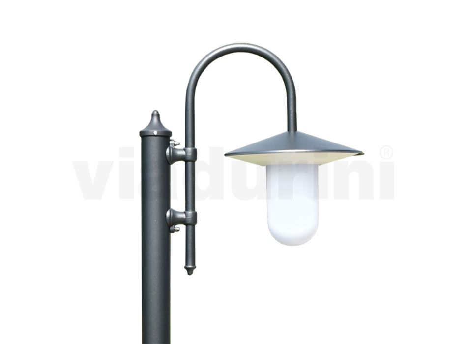 Vintage stil udendørs lampe i antracit aluminium lavet i Italien - Belen Viadurini