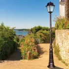 Vintage stil havelampe i aluminium og glas lavet i Italien - Doroty Viadurini