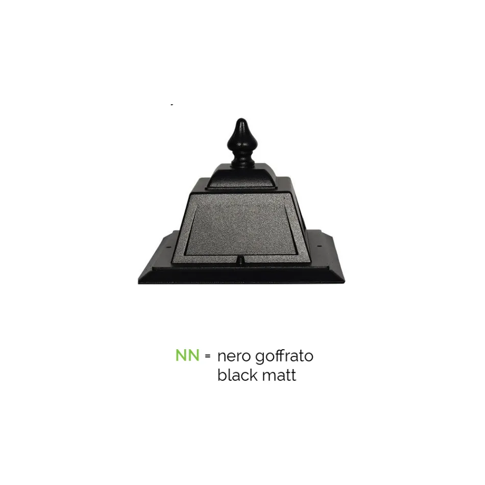 Vintage stil havelampe i aluminium og glas lavet i Italien - Doroty Viadurini