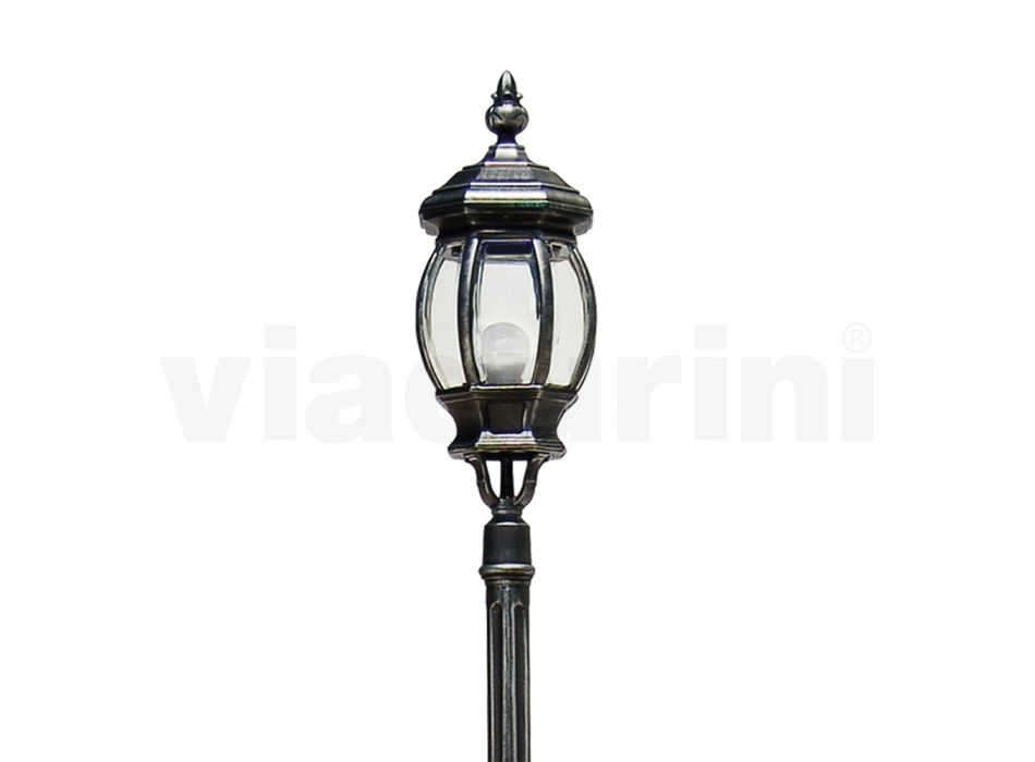 Vintage stil lampe i støbt aluminium lavet i Italien - Leona Viadurini