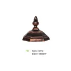 Vintage stil lampe i støbt aluminium lavet i Italien - Leona Viadurini