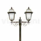 Udendørs lampe med to lys i aluminium lavet i Italien, Kristel Viadurini